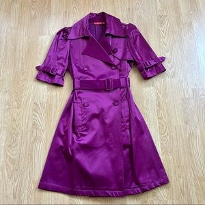 ELLE satin purple jacket